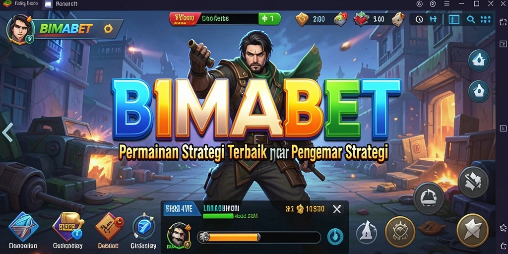 Screenshot utama menampilkan aksi intens dalam gameplay strategis.