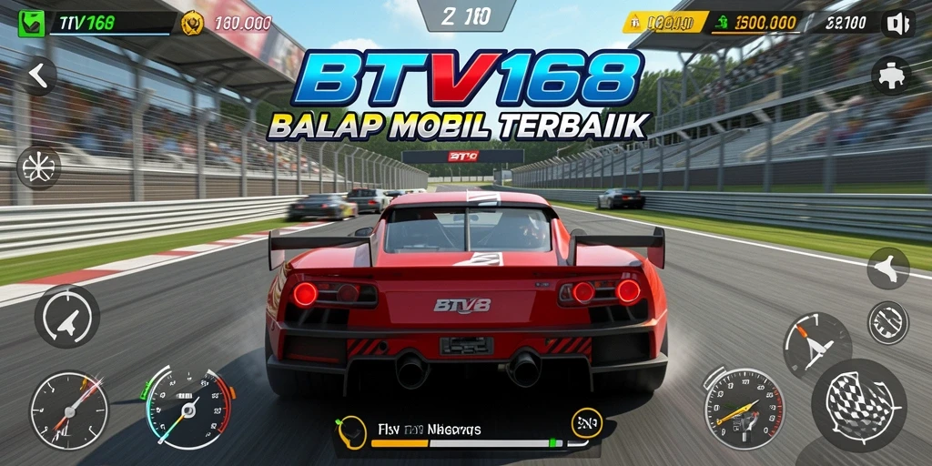 Screenshot gameplay BTV168 menampilkan aksi balap yang mendebarkan.