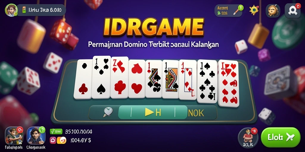 Tampilan menarik gameplay Domino yang seru dan kompetitif