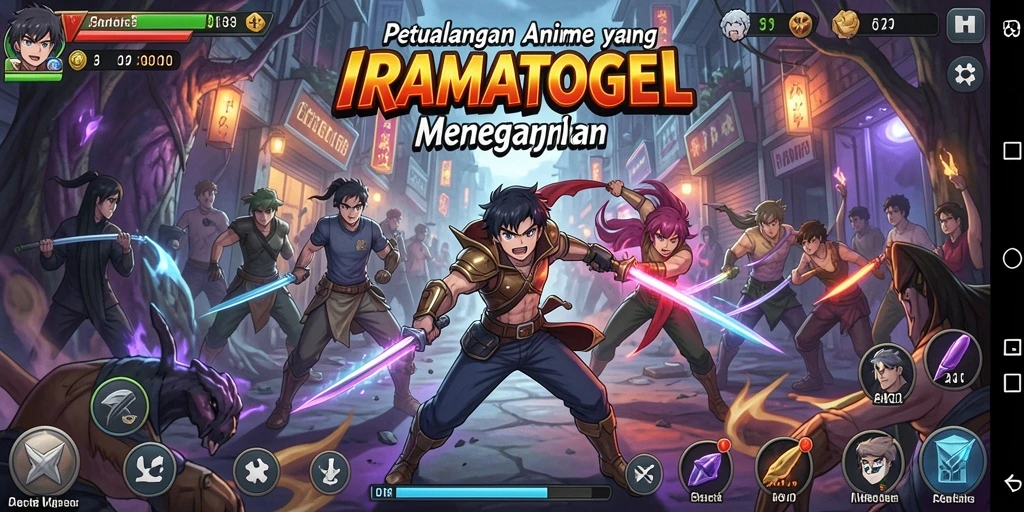 Tampilan gameplay menarik dari IRAMATOGEL yang penuh warna.