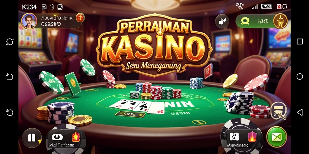 Screenshot K234 menampilkan gameplay Kasino yang seru dan dinamis.