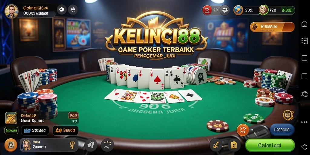 Tampilan gameplay poker yang menarik di KELINCI88.