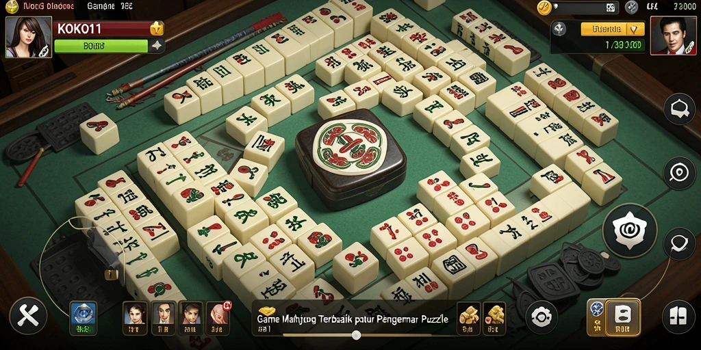 Tangkapan layar KOKO11 dengan gameplay Mahjong yang menarik.