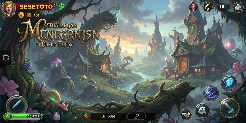 Tampilan gameplay SESETOTO yang menakjubkan dalam dunia petualangan.